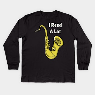 I Reed A Lot Kids Long Sleeve T-Shirt